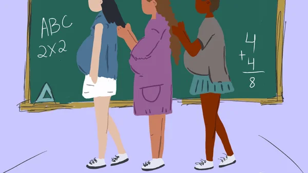 Imagem colorida de meninas