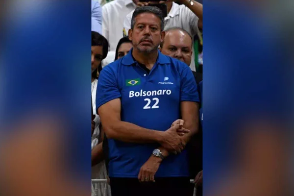 Arthur Lira no lançamento da candidatura de Jair Bolsonaro