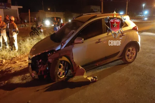 Motociclista de 65 anos morre após acidente na DF-230