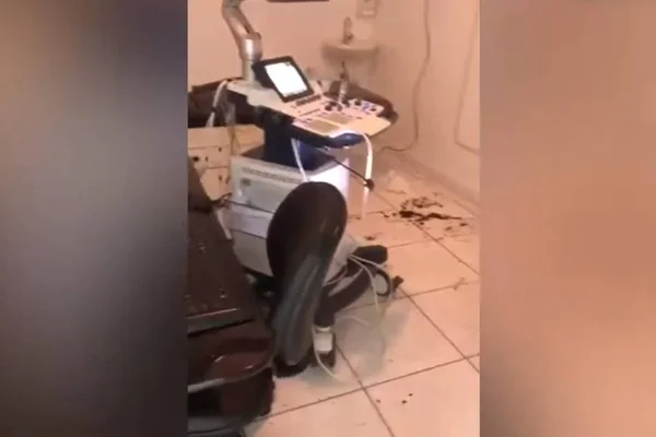 Consultório destruído por ex de médico