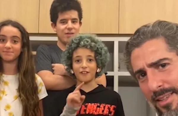 Romeo, Donatella, Stefano e Marcos Mion