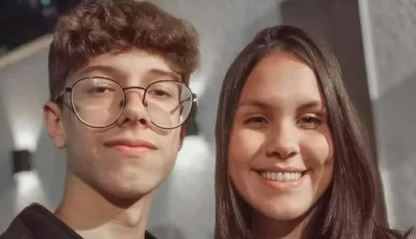 Imagem colorida mostra Karoline Verri Alves e Luan Augusto, estudante mortos em ataque a escola no Paraná - Metrópoles