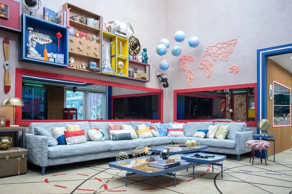 Sala de estar do BBB23 - Metrópoles