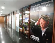 Fachada do gabinete do deputado Coronel Chrisóstomo (PL-RO) Fachada do gabinete do deputado Coronel Chrisóstomo (PL-RO)