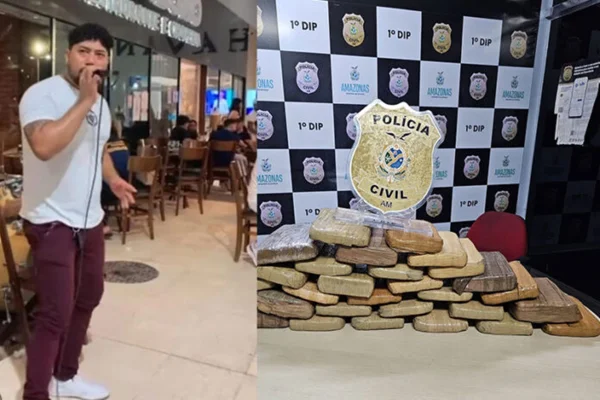 Drogas apreendidas pela polícia com cantor de forró em Manaus - Metrópoles