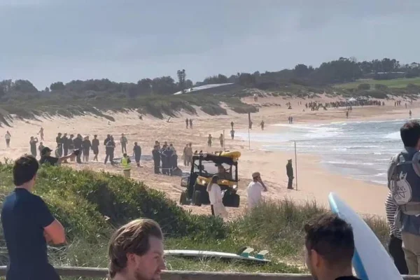 Praia de Long Reef, localizada no norte de Sydney (Austrália)