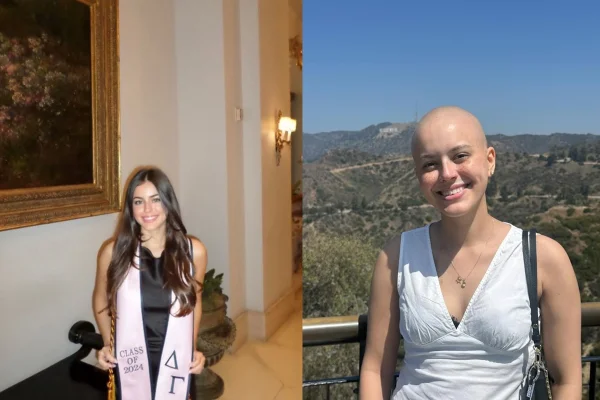 Imagem Lilly antes e depois do câncer - Metrópoles