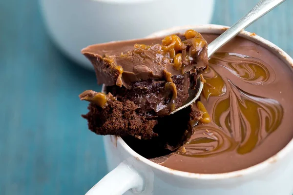 bolo de caneca com ganache