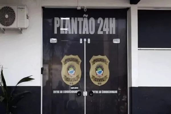 Imagem colorida, delegacia do Centro de Três Lagoas- Metrópoles