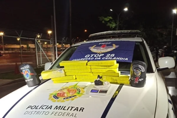 Polícia Militar apreende 26 tabletes de maconha em duas cidades do DF