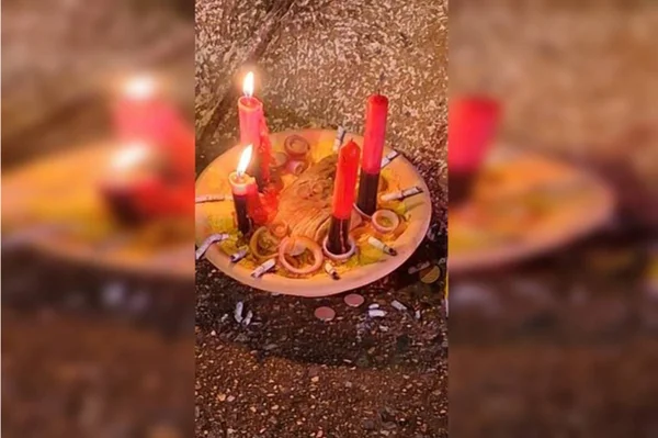 ritual com oferenda