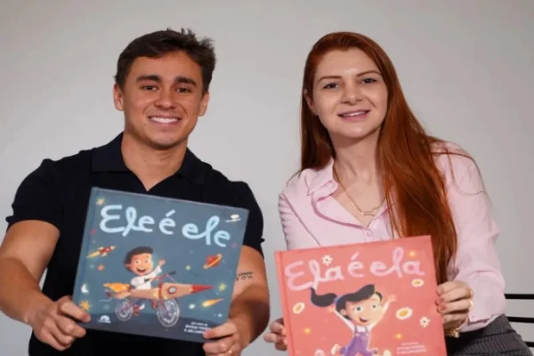 Imagem colorida mostra o deputado federal Nikolas Ferreira e a deputada estadual Ana Campagnolo - Metrópoles