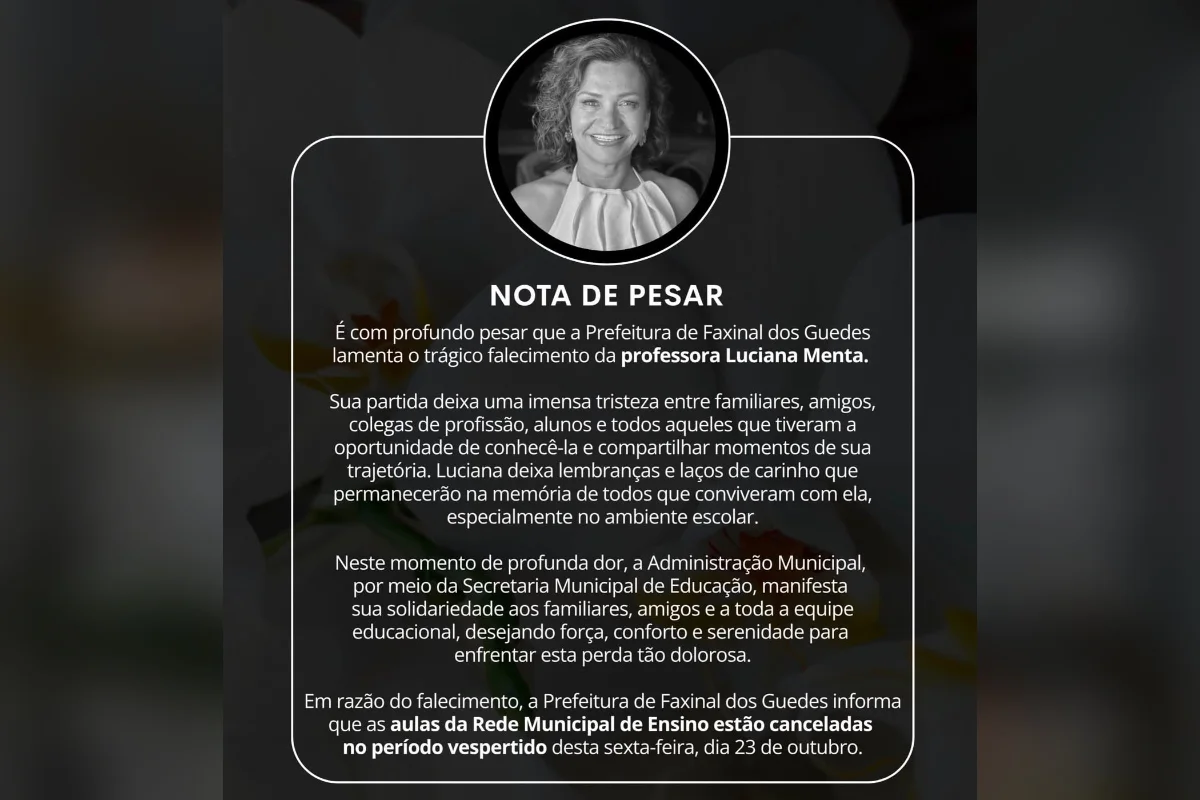As buscas pela professora foram iniciadas após ela faltar o trabalho e não aparecer para buscar a filha na escola As buscas pela professora foram iniciadas após ela faltar o trabalho e não aparecer para buscar a filha na escola