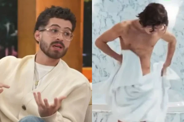 João Guilherme expõe bastidores de cena de nudez em filme