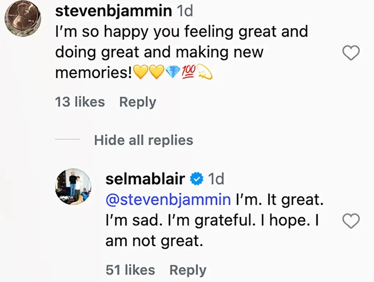 Mensagem de Selma Blair antes de prisão chamou a atenção: "Não estou bem" Mensagem de Selma Blair antes de prisão chamou a atenção: "Não estou bem"