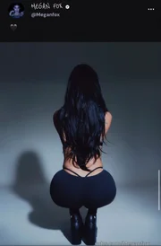 Perfil de Megan Fox em um plataforma de conteúdo +18