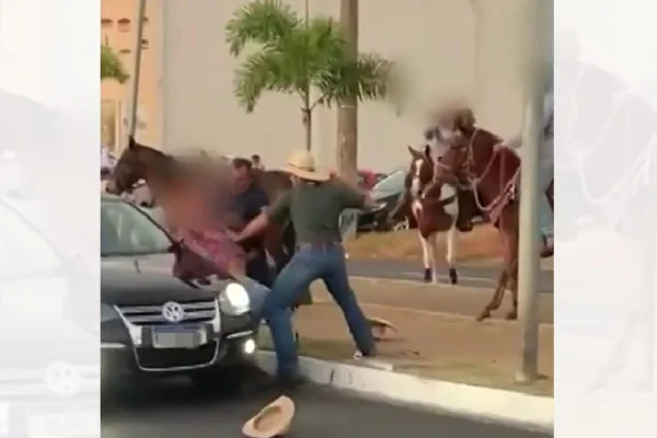 Pancadaria durante cavalgada em Goiás