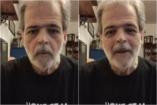 Montagem mostra o ator Claudio Cinti