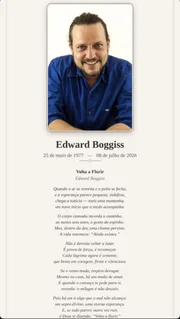 Amigos e familiares se despediram de Edward Boggiss Amigos e familiares se despediram de Edward Boggiss