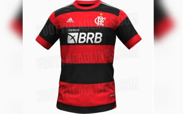 Novo uniforme principal do Flamengo para 2023-2024.