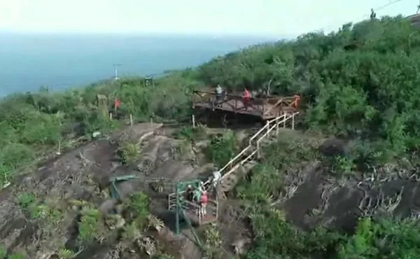 Tirolesa do Morro do Moreno, em Vila Velha
