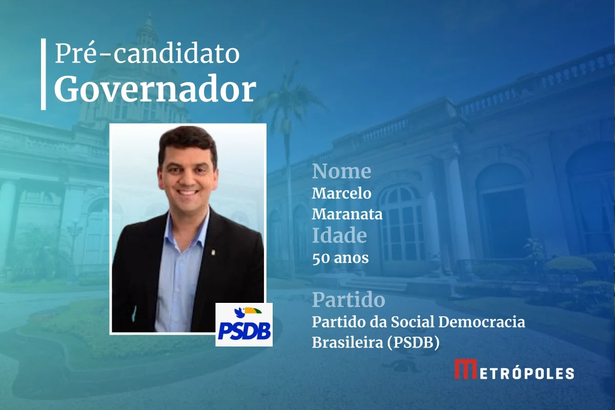 RIO GRANDE DO SUL -
Pré-candidatos ao governo -
Marcelo Maranata (PSDB) RIO GRANDE DO SUL -
Pré-candidatos ao governo -
Marcelo Maranata (PSDB)