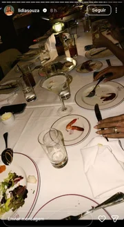 Amigos de Vini Jr. compartilharam imagens de jantar com Virginia Fonseca Amigos de Vini Jr. compartilharam imagens de jantar com Virginia Fonseca