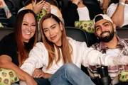 Nadine Gonçalves, Rafaella Santos e Gabigol Nadine Gonçalves, Rafaella Santos e Gabigol
