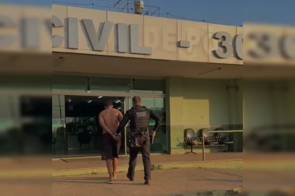 Um dos presos durante a operação da PCDF