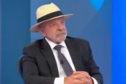 O presidente Lula em sabatina do Jornal Nacional