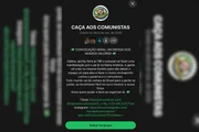 Grupo Caça aos Comunistas, que convoca ato para a noite dessa quinta (8/10)