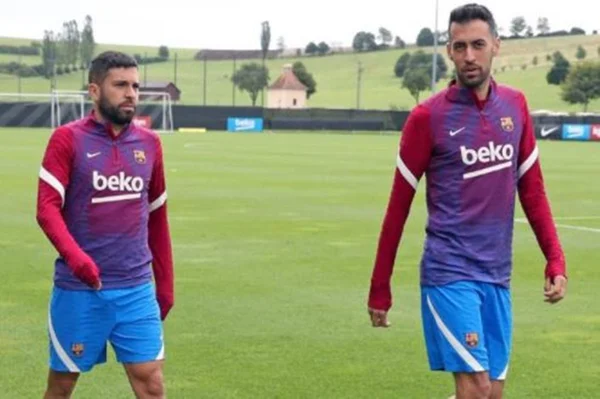 Jordi Alba e Sergio Busquets