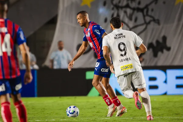 Imagem colorida de Bahia e Santos - Metrópoles