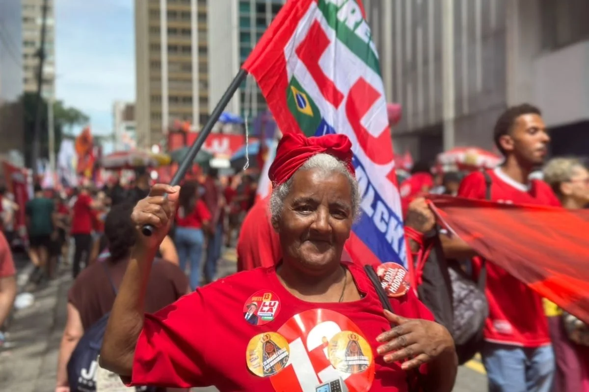 Ato de Lula na Rua Augusta Ato de Lula na Rua Augusta