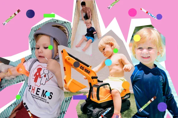 Montagem com quatro fotos de menino - Metrópoles
