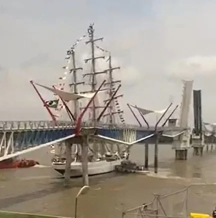 Veleiro é considerado um joia da Marinha do Brasil
Veleiro é considerado um joia da Marinha do Brasil