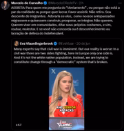 Post compartilhado por Marcelo de Carvalho.