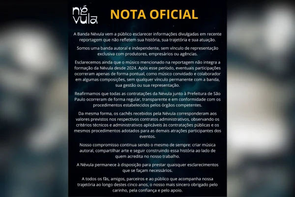 Banda de cachê milionário de SP nega vínculo com servidor da Fazenda - destaque galeria Banda de cachê milionário de SP nega vínculo com servidor da Fazenda - destaque galeria