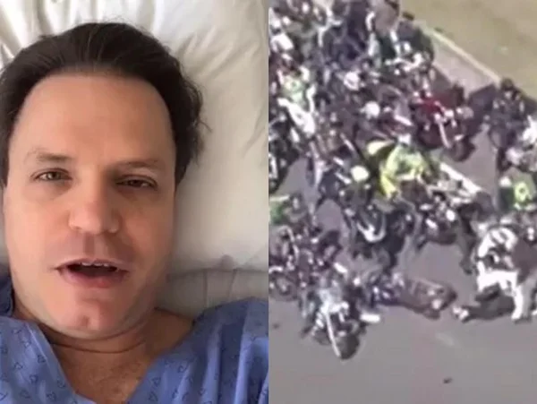 Ex-integrante do Polegar se acidenta em motociata a favor de Bolsonaro