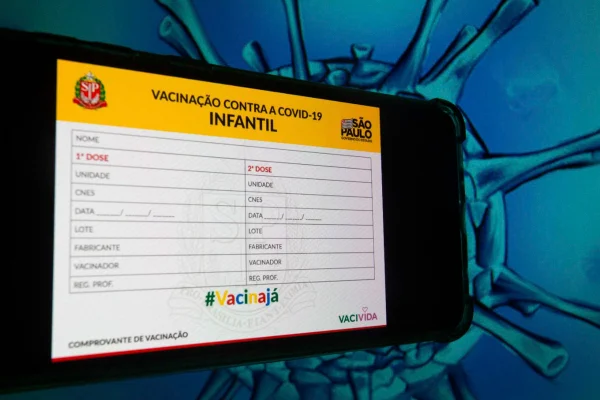cartao vacina vacinacao covid 19 criancas comprovante saude passaporte vacina 12