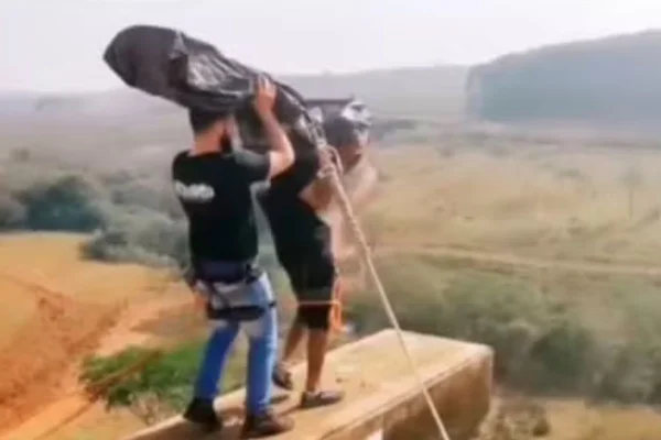 Imagem do vídeo sobre o salto - Metrópoles