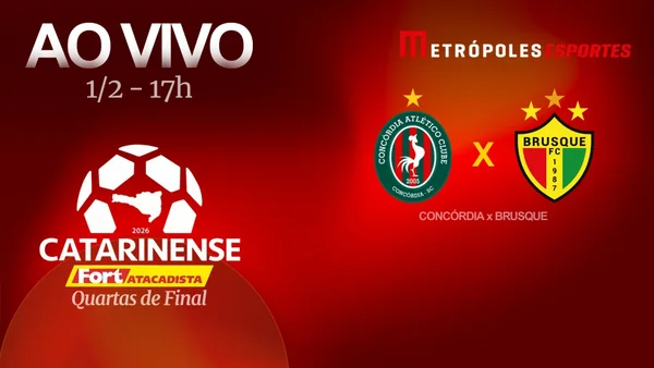 Catarinense 2026: assista Concórdia x Brusque ao vivo no YouTube
