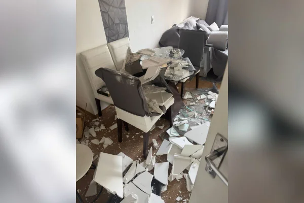 Residência afetada por explosão no Jaguaré