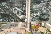 Maquete mostra incinerador em cidade japonesa. Modelo é muito utilizado no país Maquete mostra incinerador em cidade japonesa. Modelo é muito utilizado no país