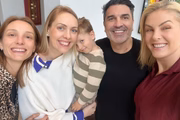 Família Edu Guedes e Ana Hickmann participou do almoço em casa