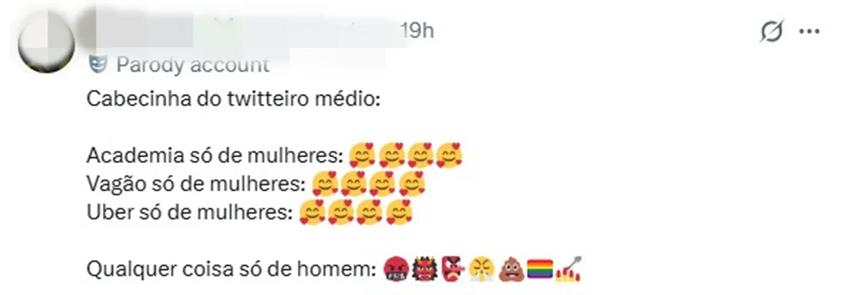 Internautas aprovam a criação do espaço e apontam hipocrisia de mulheres Internautas aprovam a criação do espaço e apontam hipocrisia de mulheres