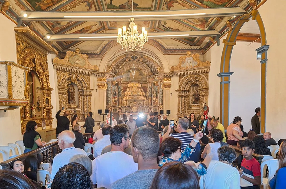 O templo é tombado pelo Instituto do Patrimônio Histórico e Artístico Nacional (Iphan) desde a década de 1960 O templo é tombado pelo Instituto do Patrimônio Histórico e Artístico Nacional (Iphan) desde a década de 1960