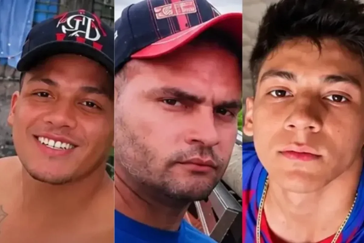 Hadryan Gabriel Sabará Silva à direota, Magno José Ferreira e Kauan Oliveira Alves à esquerda Hadryan Gabriel Sabará Silva à direota, Magno José Ferreira e Kauan Oliveira Alves à esquerda