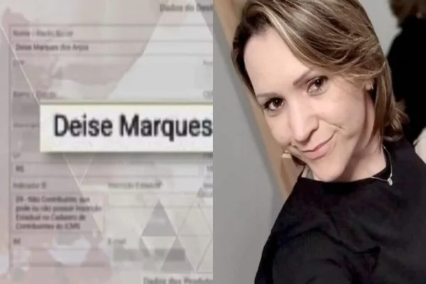 Imagem colorida da assinatura feita em recibo do veneno - Metrópoles