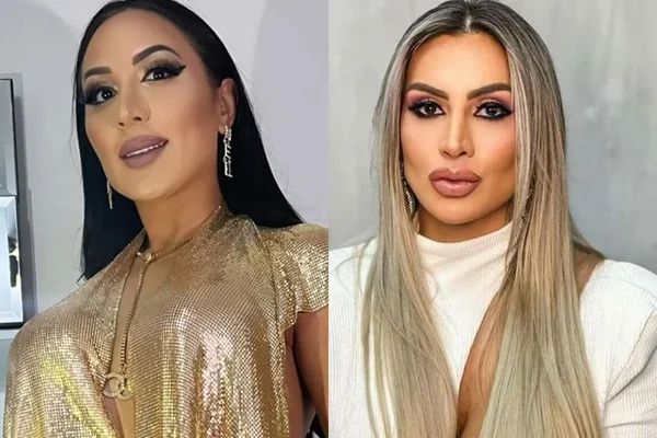 Montagem colorida Dayanne Bezerra e Juju Ferrari - Metrópoles